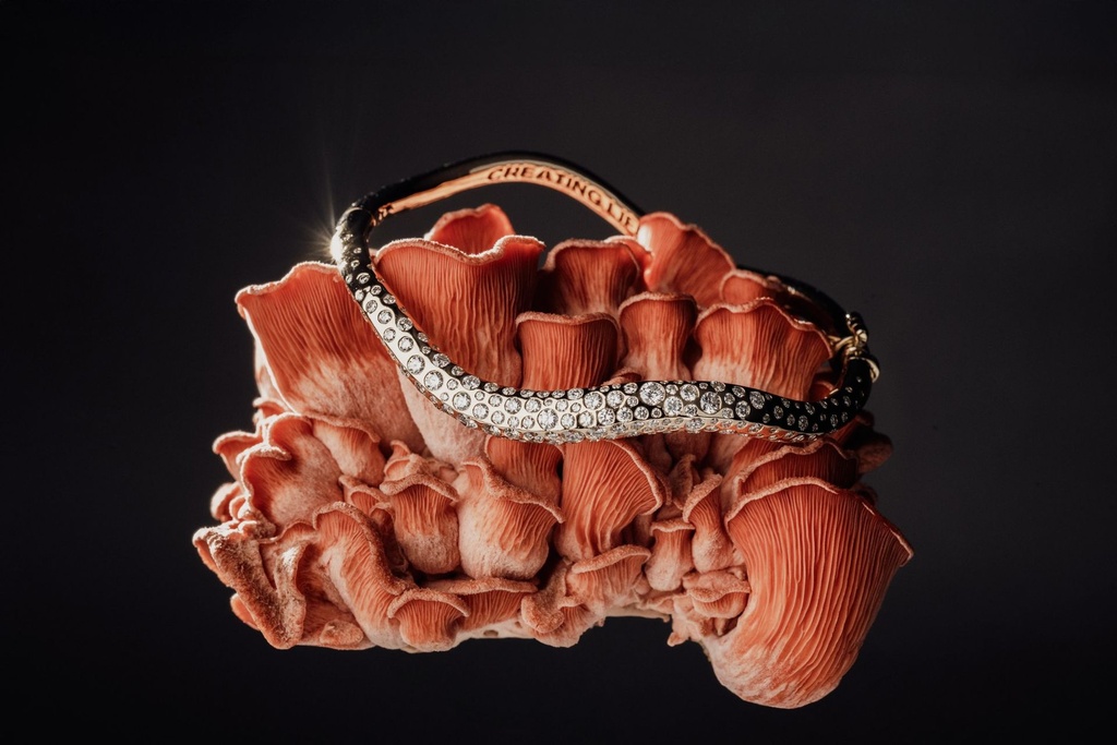 Fungi Planet ring and bracelet detail